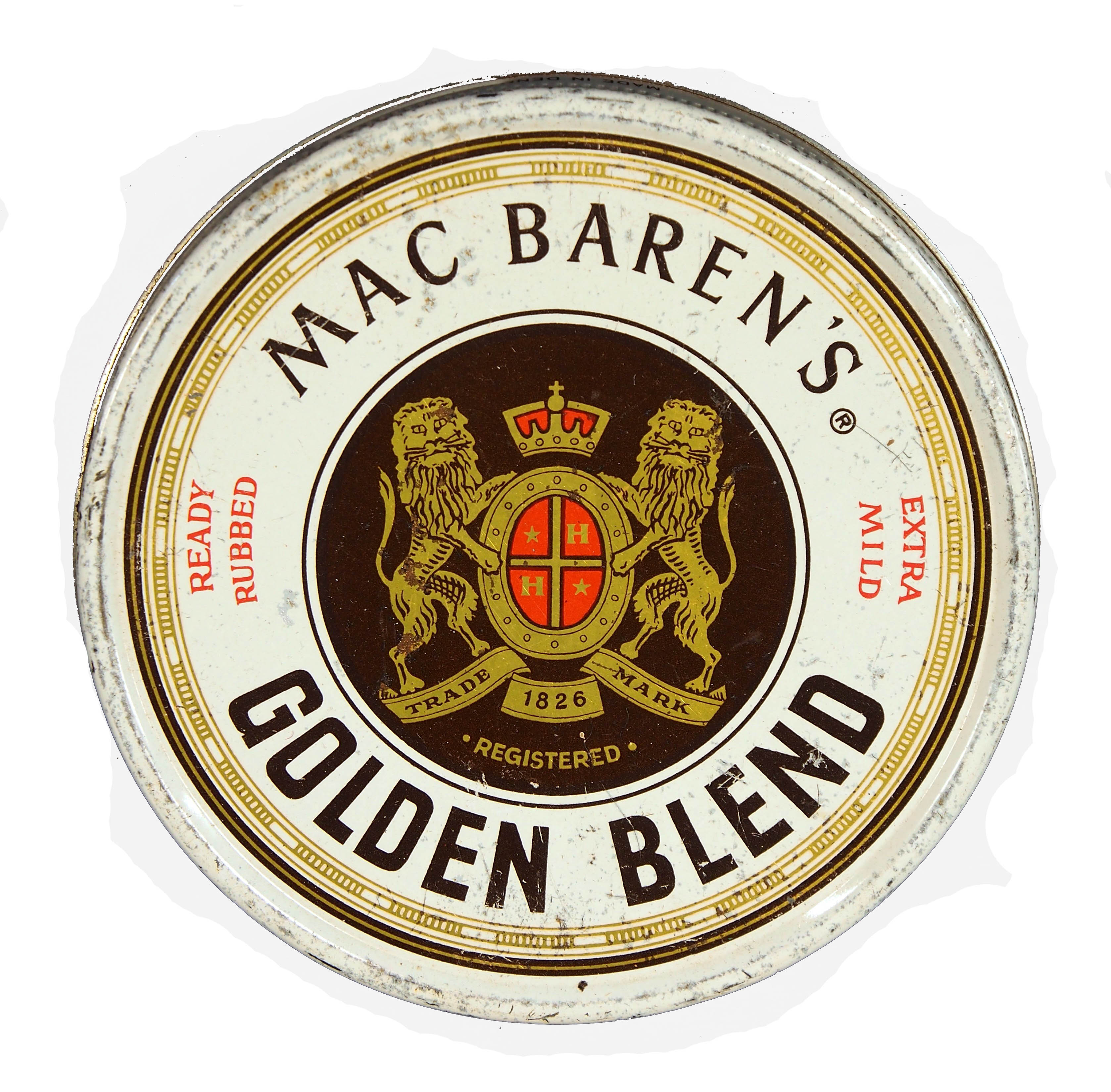 Mac Barens Golden Blend tobacco tin